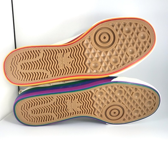 Adidas Nizza Pride Shoes Sneakers Off White - Picture 6 of 7